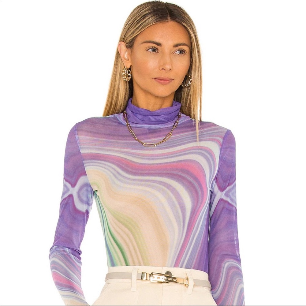 AFRM wave print sold out top